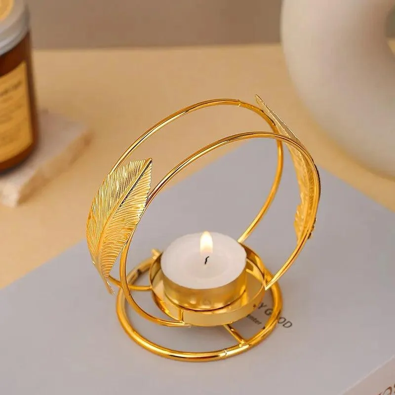 Feathergold Candle Holder | Perfectly suited for tea lights -  - #tag1#