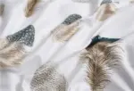 Feathers Duvet Cover Set made of Egyptian Cotton tag1