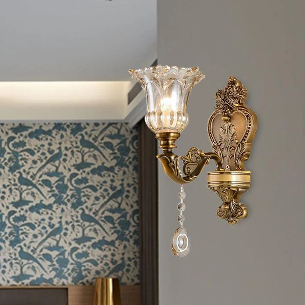 Félicie Vintage Wall Lamp - Indoor - Two Lamps - Gold - Bedroom/Living Room - Metal -  - #tag1#
