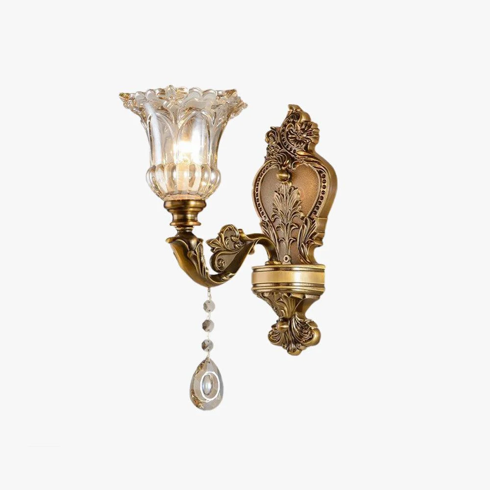 Félicie Vintage Wall Lamp - Indoor - Two Lamps - Gold - Bedroom/Living Room - Metal -  - #tag1#