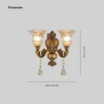 Felicie Vintage Wall Lamp Indoor Two Lamps Gold Bedroom Living Room Metal tag1