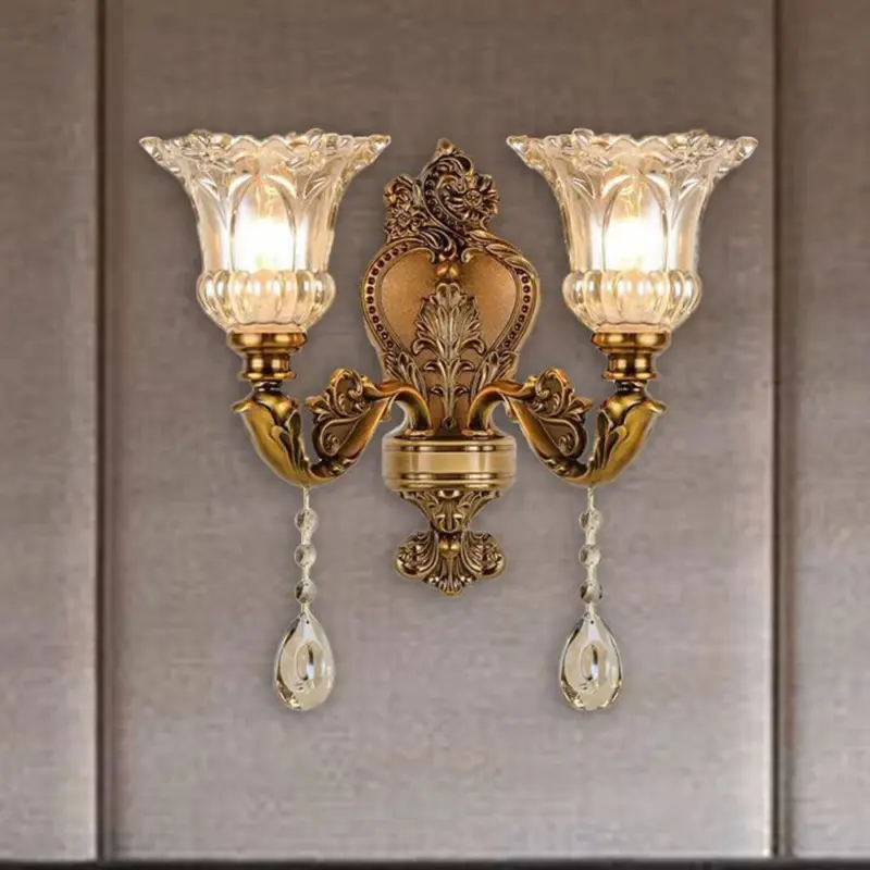 Felicie Vintage Wall Lamp Indoor Two Lamps Gold Bedroom Living Room Metal tag1