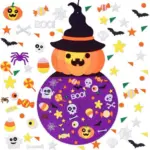 Felt Halloween Pumpkin Pendant tag1