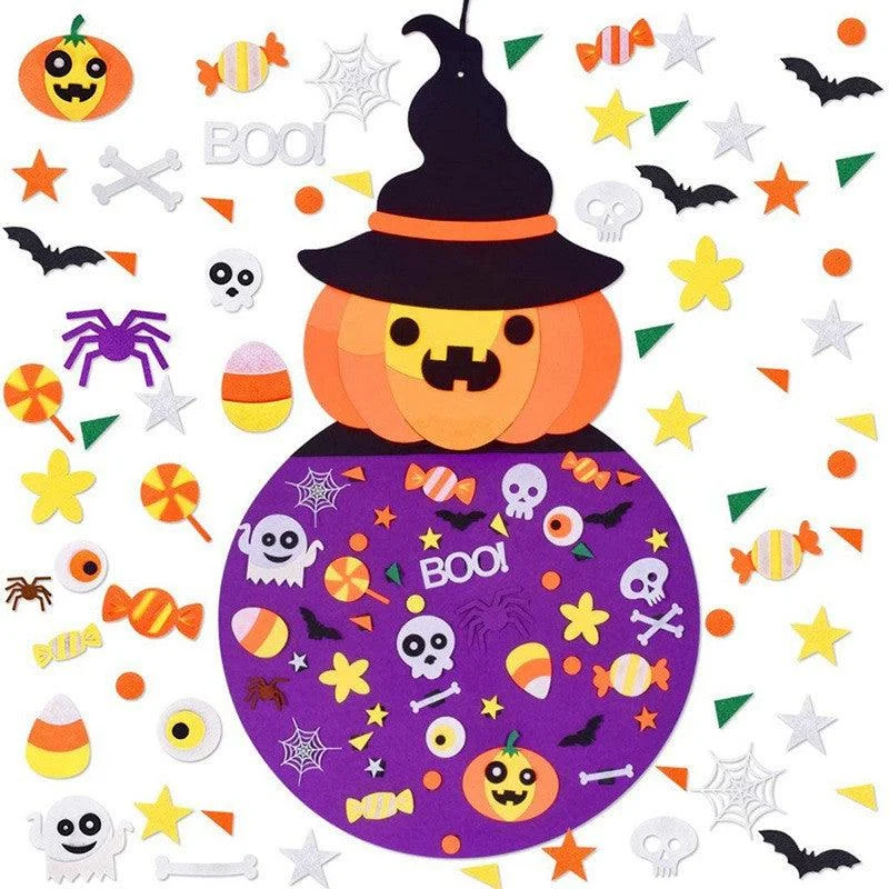 Felt Halloween Pumpkin Pendant -  - #tag1#
