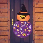 Felt Halloween Pumpkin Pendant tag1