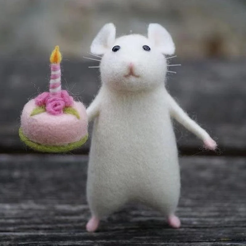 Felt Mouse and Pumpkin Ornament -  - #tag1#