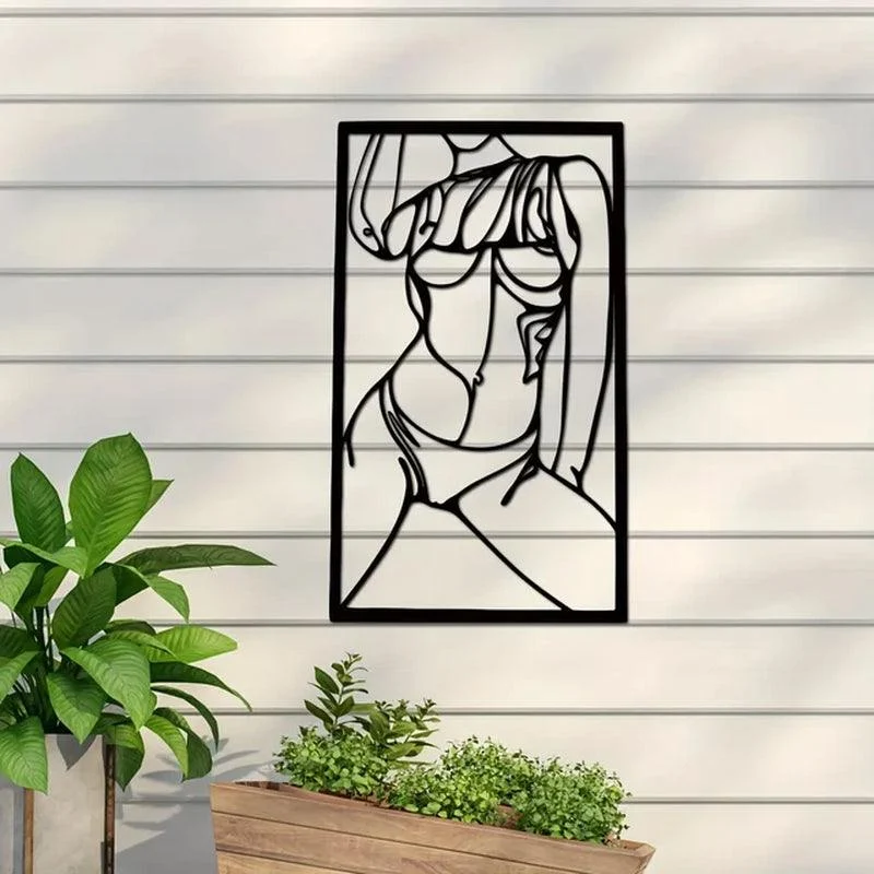 Female Form Metal Art Wall Decor -  - #tag1#