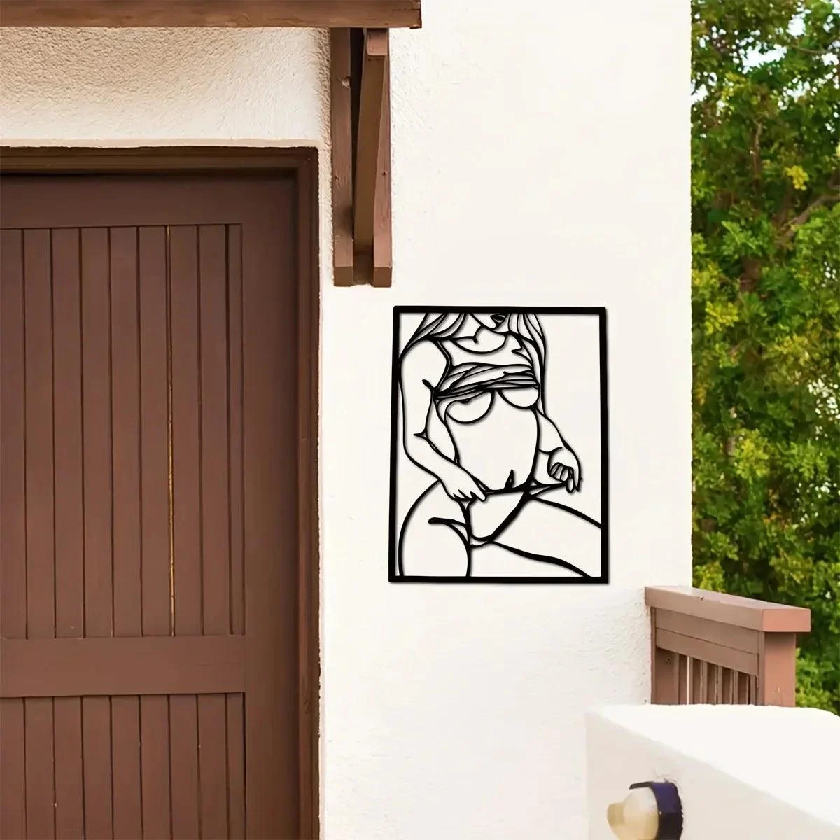 Female Form Metal Art Wall Decor -  - #tag1#