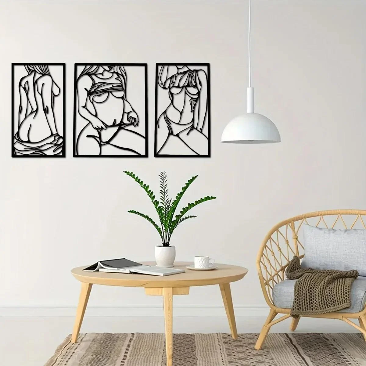 Female Form Metal Art Wall Decor -  - #tag1#