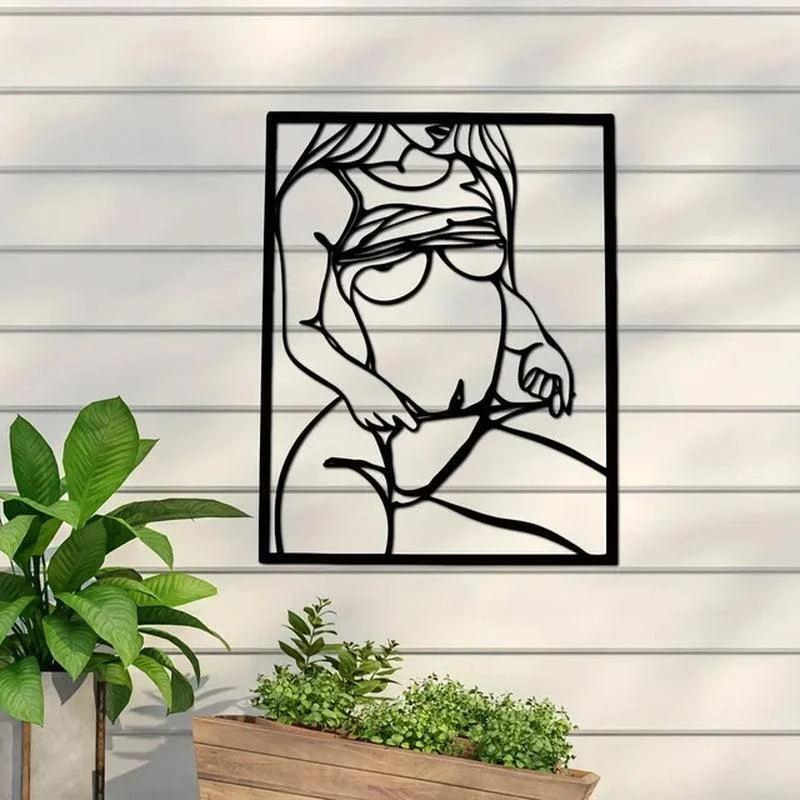 Female Form Metal Art Wall Decor -  - #tag1#