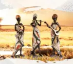Female Musician Statue