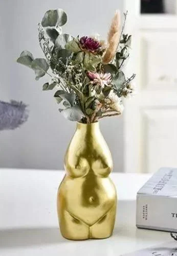 Feminine Curves Nude Female Ceramic Vase -