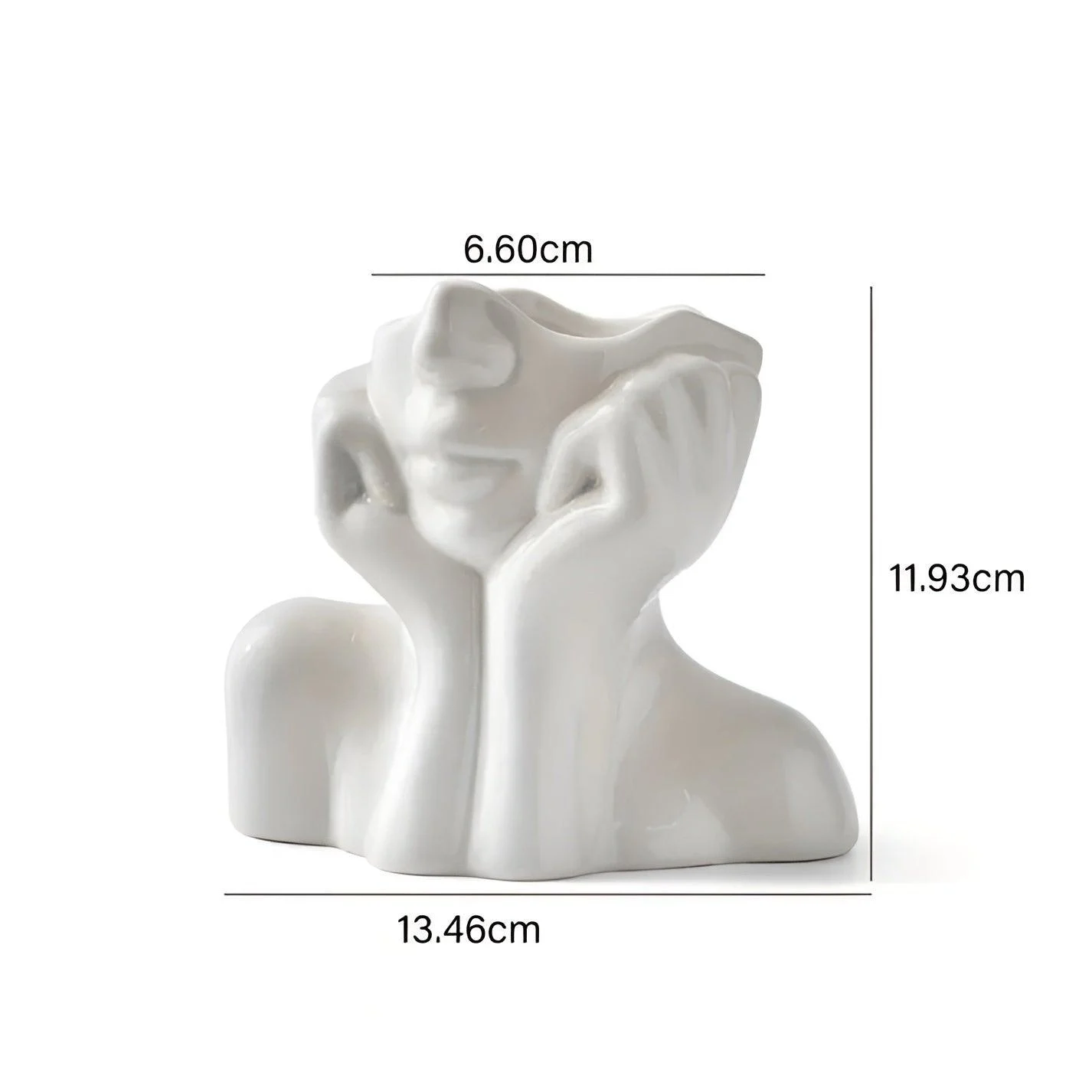 FemmeFlora Vase - Expressive Ceramic Flower Vase with Human Face -  - #tag1#