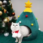Festive Fir Cozy Pet Bed tag1