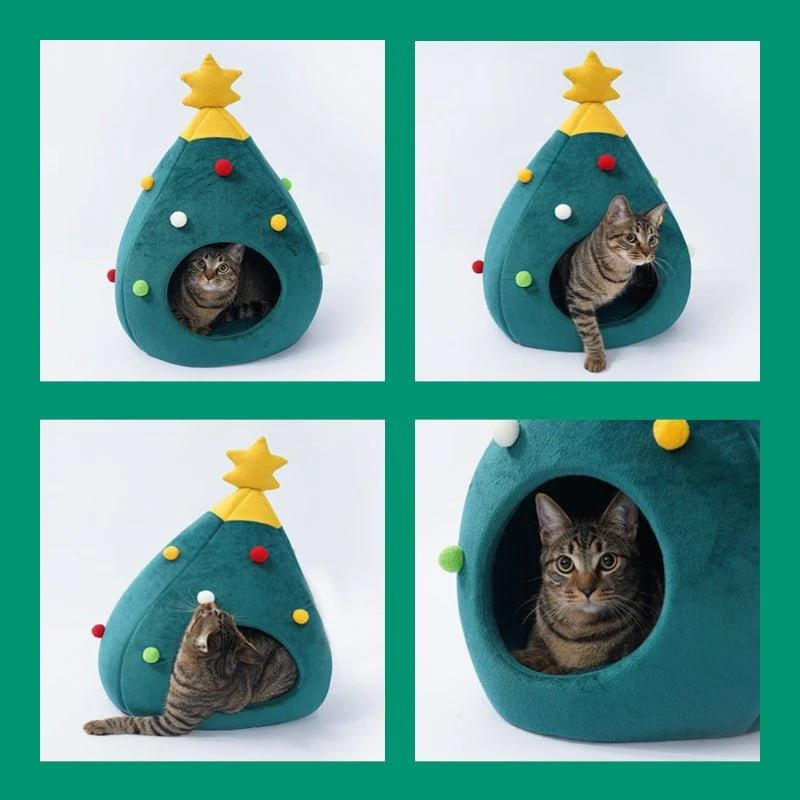 Festive Fir Cozy Pet Bed -  - #tag1#