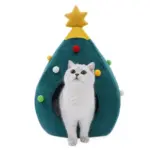 Festive Fir Cozy Pet Bed tag1