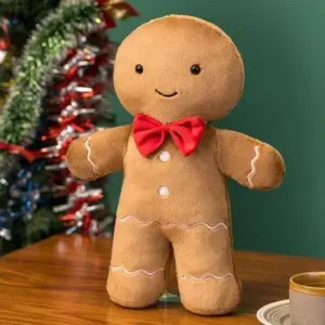 Festive Gingerbread Man Huggable Plushie