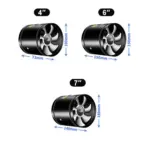 FfdoSuper Suction Multifunctional Powerful Mute Exhaust Fan 4 6 7 Pipe Vent Exhaust Fan Duct Ceiling