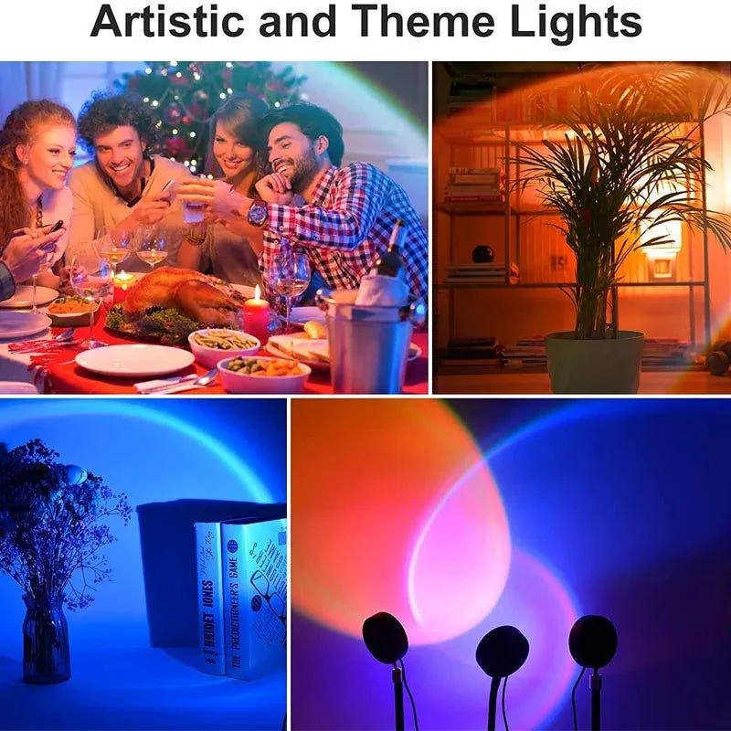 Fifteen Colour Sunset Projector Table Lamp -  - #tag1#