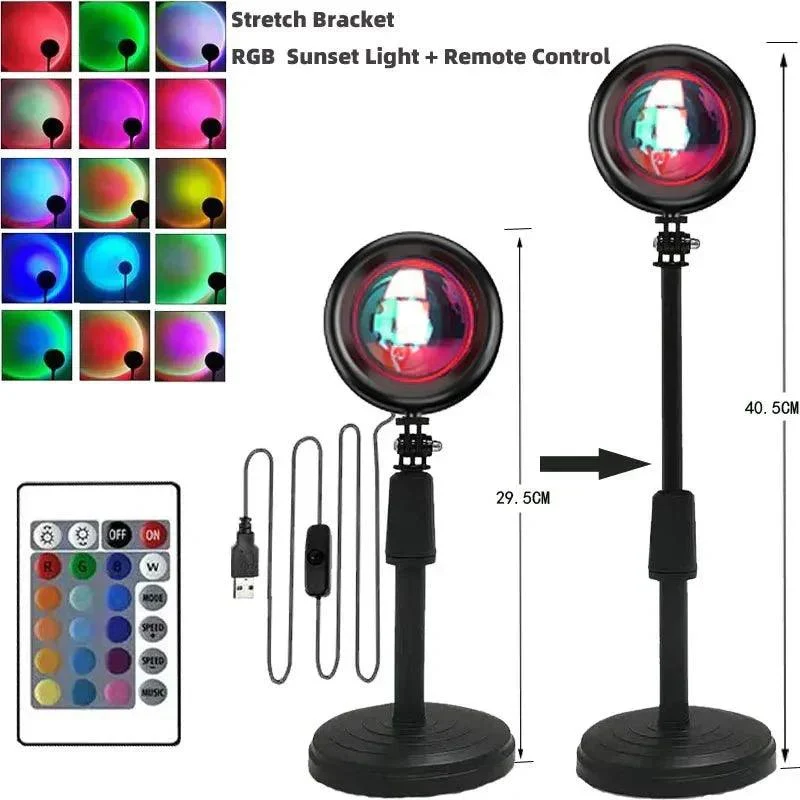 Fifteen Colour Sunset Projector Table Lamp -  - #tag1#