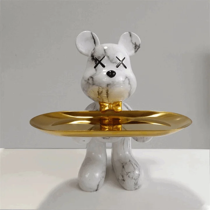 Figurine - CraftBear - With Bowl - Decorative Bear Figures -  - #tag1#