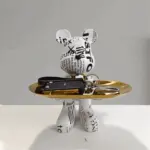Figurine CraftBear With Bowl Decorative Bear Figures tag1