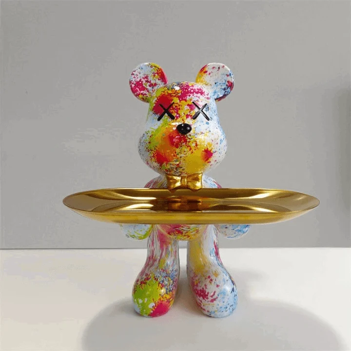 Figurine - CraftBear - With Bowl - Decorative Bear Figures -  - #tag1#