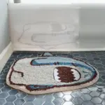 Fin tastic Cute Shark Rug tag1