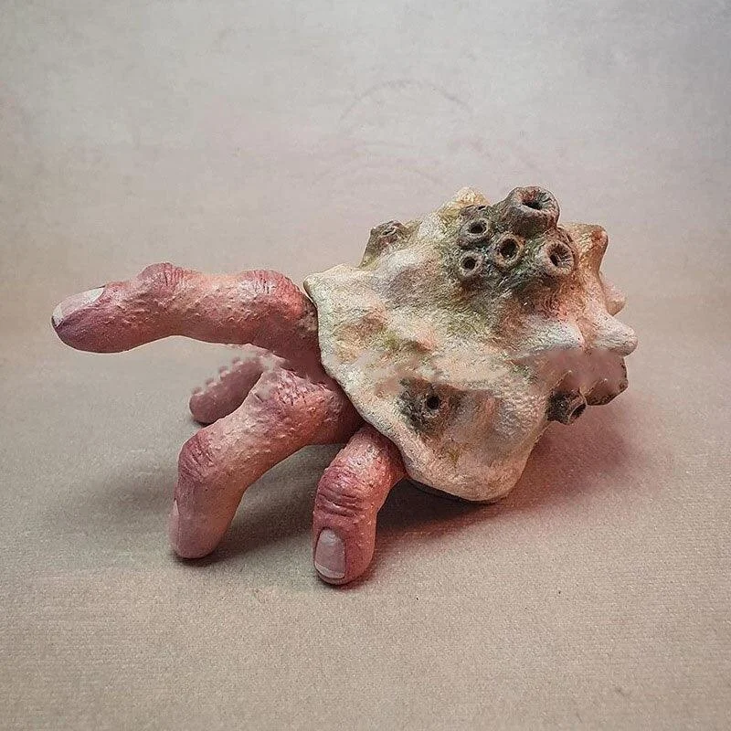 Finger Parasitic Crab Sculpture -