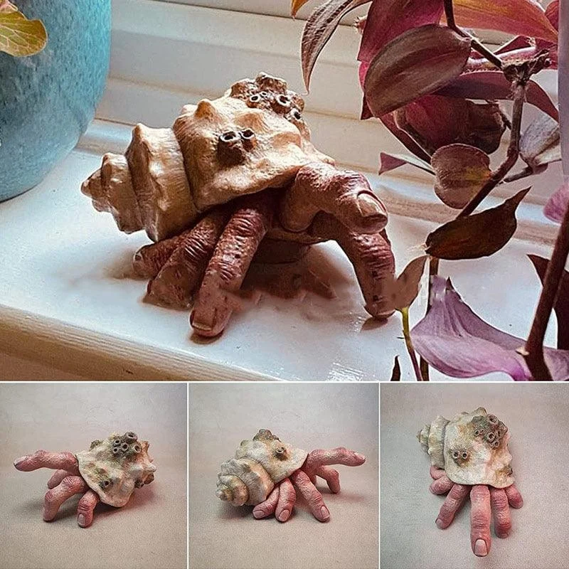 Finger Parasitic Crab Sculpture -