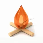 FireFlare Table Lamp Campfire Flame Lamp LED with Wooden Base tag1