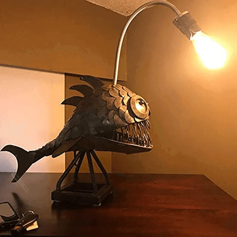 Fish Lantern - Sharkey - Deep Sea Fish Design - Night Light -  - #tag1#