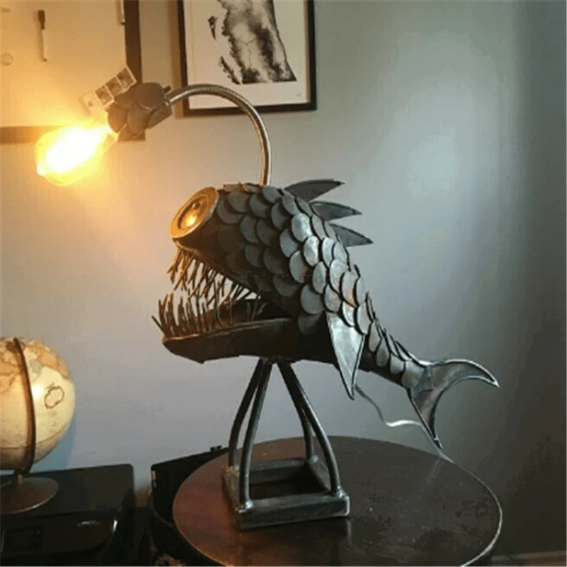 Fish Lantern - Sharkey - Deep Sea Fish Design - Night Light -  - #tag1#