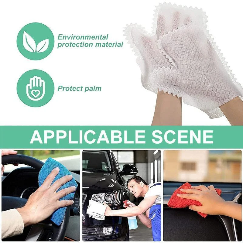 Fish Scale Cleaning Duster Gloves -  - #tag1#
