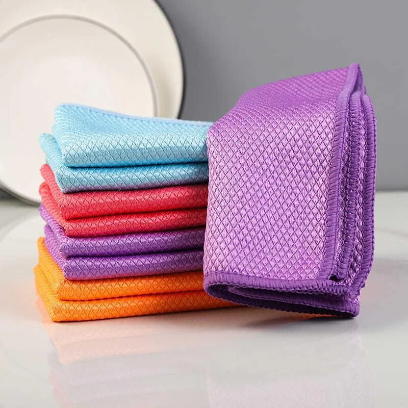 Fish Scale Microfiber Polishing Cleaning Cloth -  - #tag1#