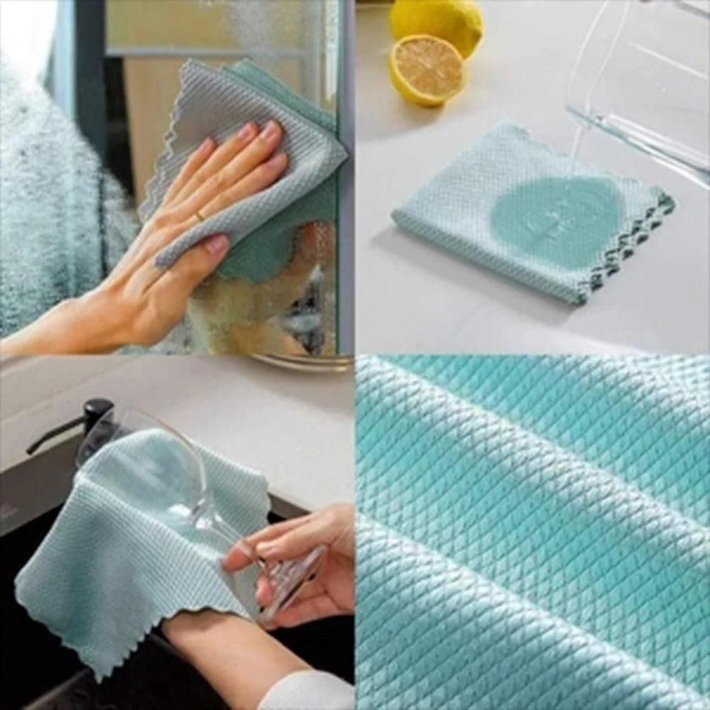 Fish Scale Microfiber Polishing Cleaning Cloth -  - #tag1#