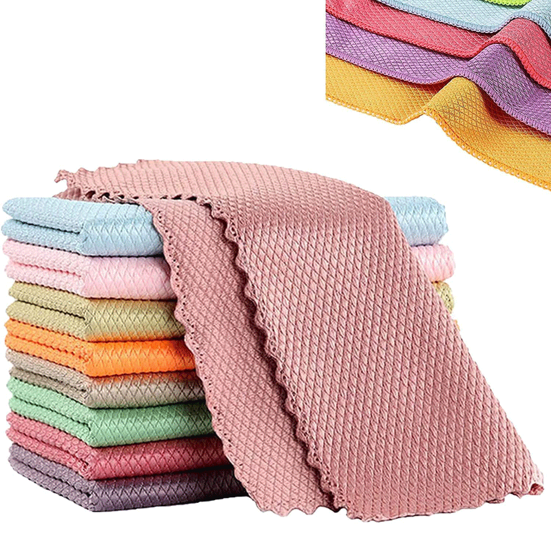 Fish Scale Microfiber Polishing Cleaning Cloth -  - #tag1#