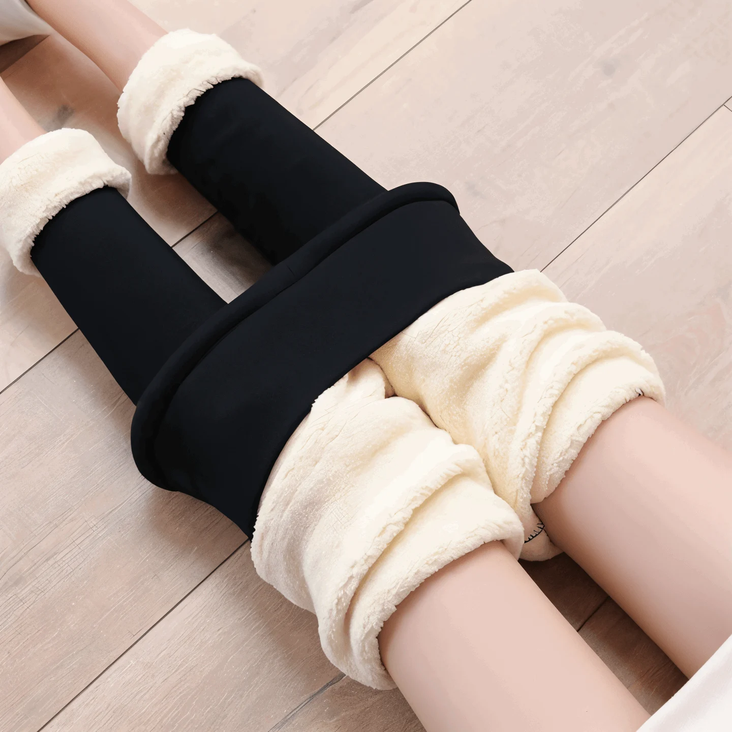 FitFlex Fleece Legging - Plush pants with high waist and stretch for women -  - #tag1#