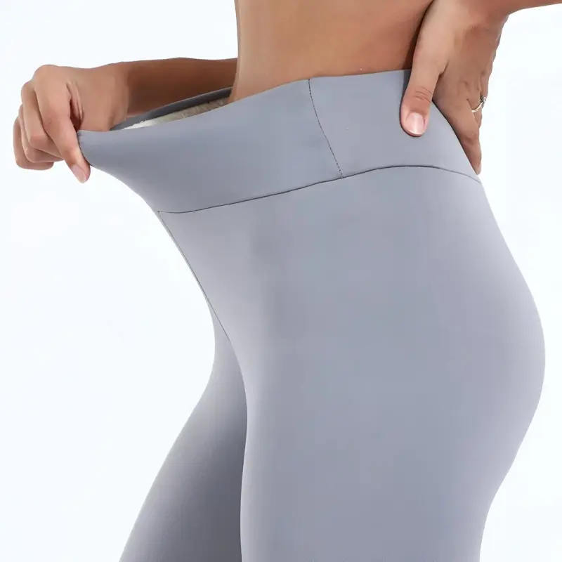 FitFlex Fleece Legging Plush pants with high waist and stretch for women tag1