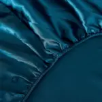 Fitted 4PCS SUPER SOFT Luxury Silk Bedding Set 1 FITTED SHEET 1 QUILT COVER 2 PILLOWCASE tag1
