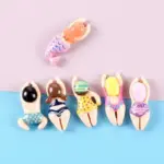 Five Piece Resin Cartoon Swimming Figure Fridge Magnets tag1