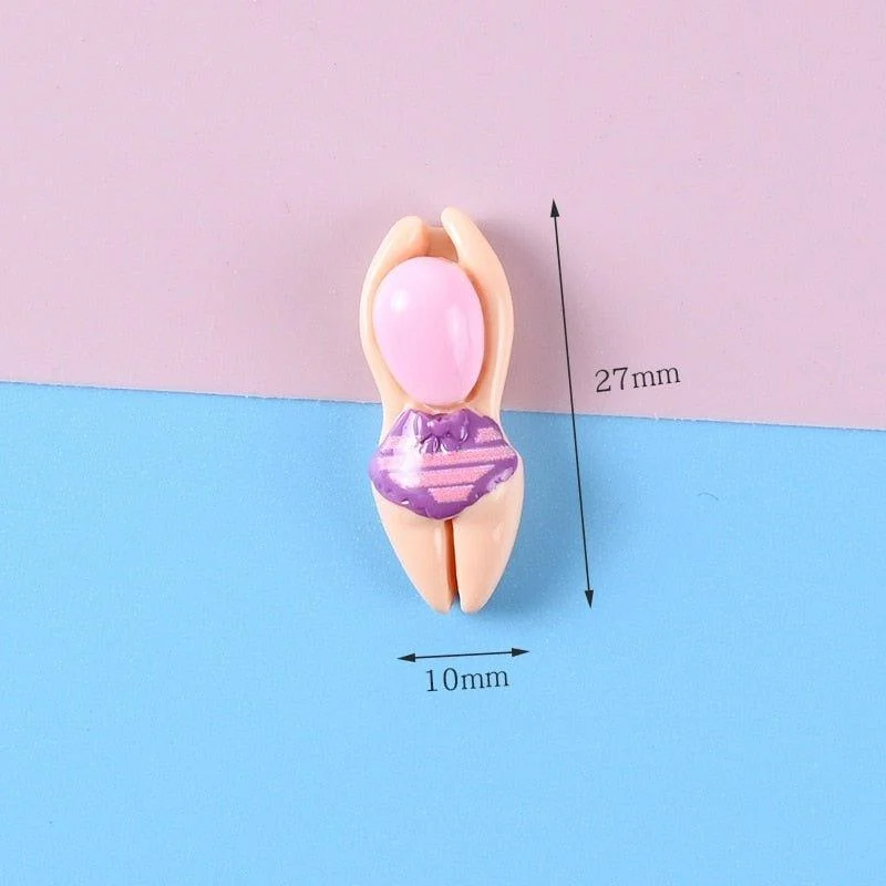 Five Piece Resin Cartoon Swimming Figure Fridge Magnets -  - #tag1#