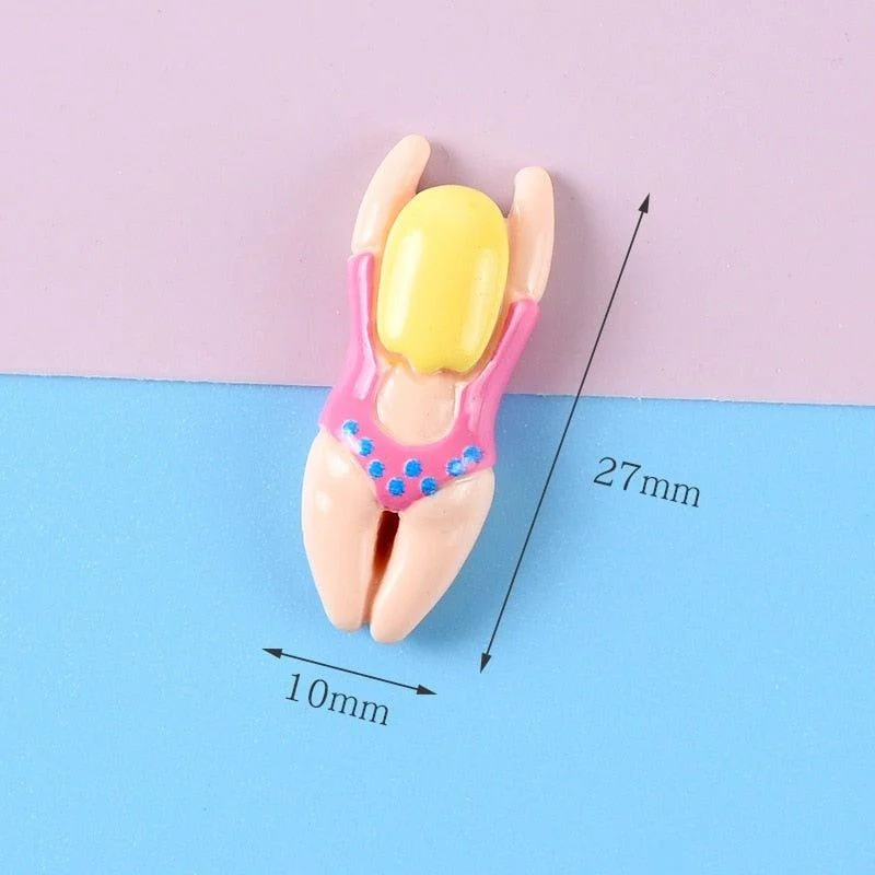 Five Piece Resin Cartoon Swimming Figure Fridge Magnets -  - #tag1#