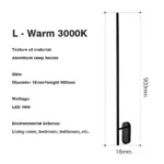 Fixed Ultra thin Free Rotation 10W Wall Lamp tag1