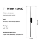Fixed Ultra thin Free Rotation 10W Wall Lamp tag1
