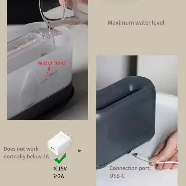Flame Air Humidifier Lamp -  - #tag1#