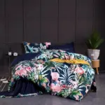 Flamingo Duvet cover set made of Egyptian Cotton tag1