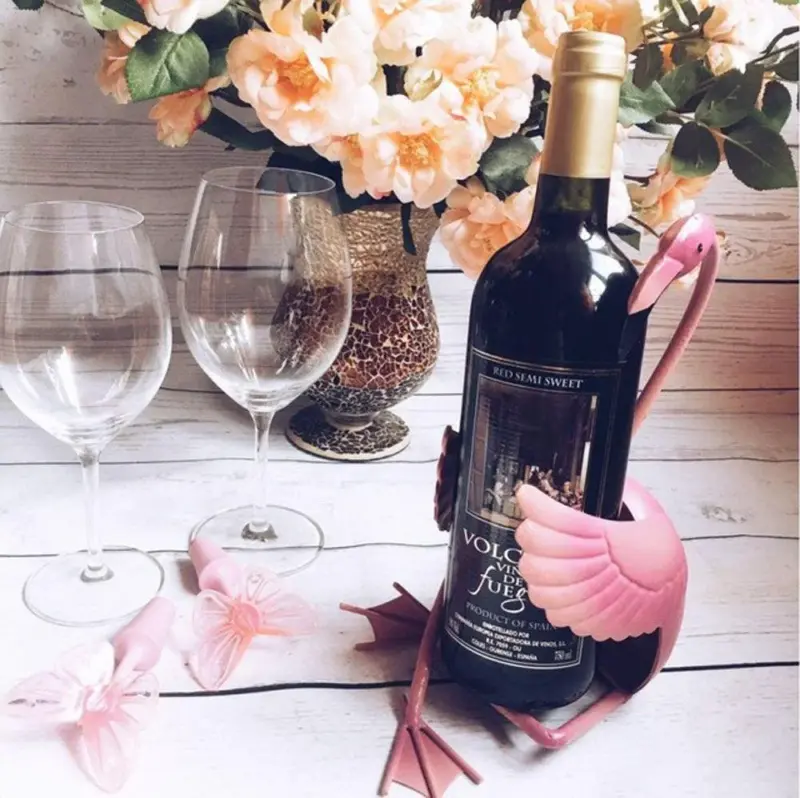 Flamingo Wine Holder tag1