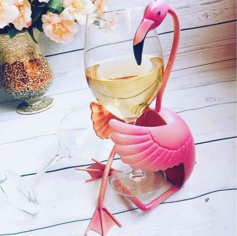 Flamingo Wine Holder tag1