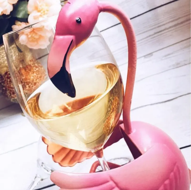 Flamingo Wine Holder tag1